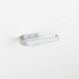Silver Steel Toilet Paper/Roll Holder - Industrial Bathroom Hardware - thumbnail 3