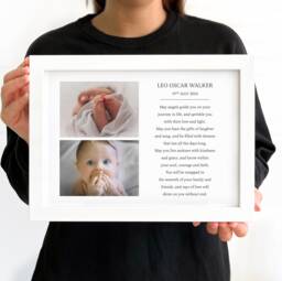 Personalized Poem & Photo Print Custom Baby, Wedding, Or Memorial Keepsake - thumbnail 1