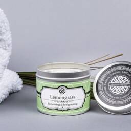 Lemongrass Essential Oil Aromatherapy Candle - Candle Yoga Meditation Spa Massage Lxury - thumbnail 2