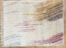 Moroccan Rug Colorful , Beni Ourain Berber Carpet Genuine Wool Handmade Rug, Boho Style, Area - thumbnail 1