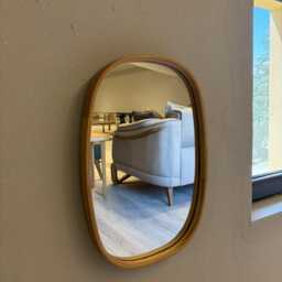 Solid Wood Wall Mirror, Walnut Or Oak Frame, Bathroom & Hallway Mirror - thumbnail 3