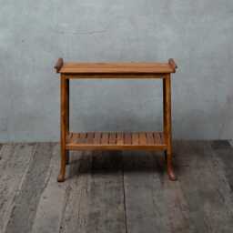 Reclaimed Teak Wood Console Table With Shelf - Handmade Entryway Furniture - thumbnail 2