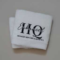 Personalized Egyptian Cotton Towel With Embroidered Business Logo - thumbnail 2