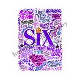 Six - Musical Theatre Poster, Broadway Wall Art, Lover Gift, Music Home Decor - thumbnail 2
