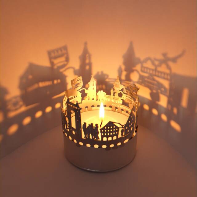 Pfullingen Skyline Candle Lantern Shadow Play Souvenir - image 1