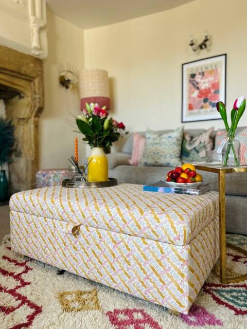 Coffee Table Footstool With Storage in Linwood Maypole - image 1