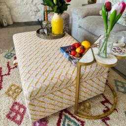 Coffee Table Footstool With Storage in Linwood Maypole - thumbnail 2