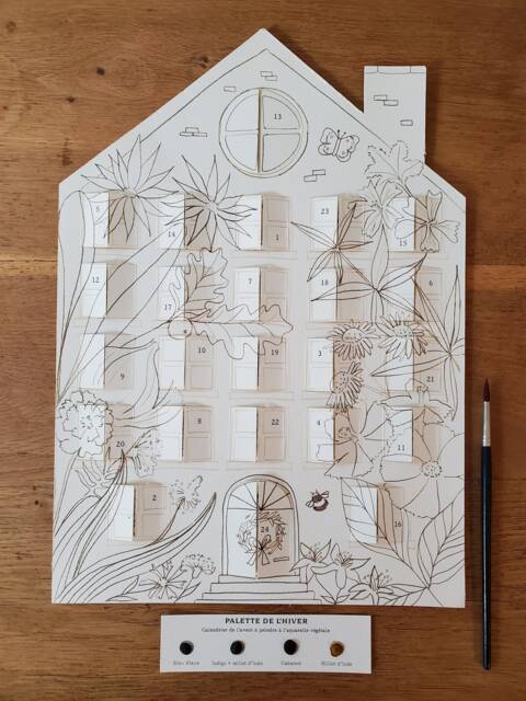 Eco-Responsible Advent Calendar To Paint With Plant Watercolors - image 1