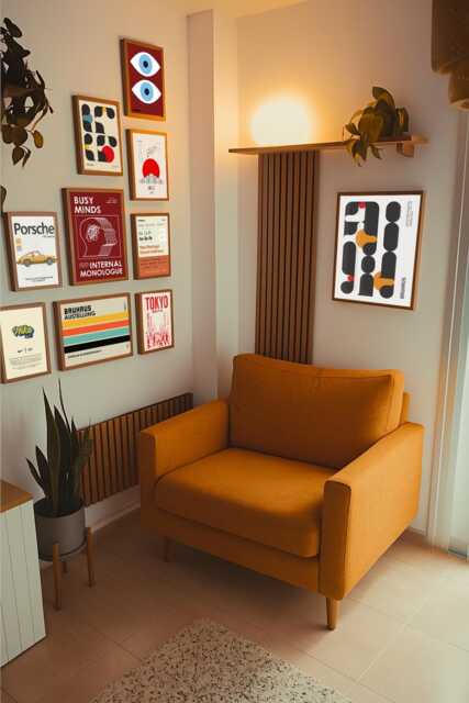Bauhaus Gallery Wall Art Prints Urban Modern Geometric Poster Set - image 1
