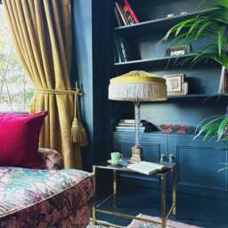 The Gold Peggy Fringed Lampshade Art Deco Style, Handmade in England - thumbnail 3