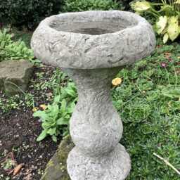 Reconstituted Stone Garden Birdbath Feeder - thumbnail 4