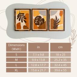 Tropical Leaf Wood Wall Art - Botanical Plant Decor Tree Mid Century Modern Wall Art Boho Room Bauhaus R24 - thumbnail 3
