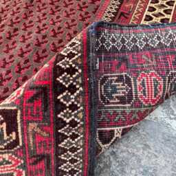 Cozy 3'2x5'1 Prayer Rug - Fine Quality Handwoven Trukish Wool Carpet Beautiful Islamic Mat Oriental Design Bohemian Giftable - thumbnail 4