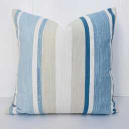 Laura Ashley Awning Stripe Seaspray Cushion 16 - thumbnail 3