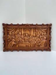 Last Supper Orthodox Icon Wood Carving Christian Wall Art - thumbnail 1