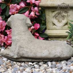 Labrador Dog Stone Statue - Medium Limestone Concrete Outdoor Garden Ornament Puppy British Gift - thumbnail 3