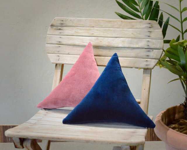 Sale Velvet Triangle Cushion Cover, Velvet Pillow Floor Outdoor Cover - image 1
