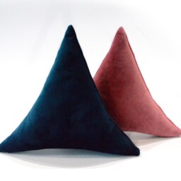 Sale Velvet Triangle Cushion Cover, Velvet Pillow Floor Outdoor Cover - thumbnail 2