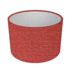 Elysian Cayenne Lampshade, Red Orange Table Lamp, Handmade in UK - thumbnail 1