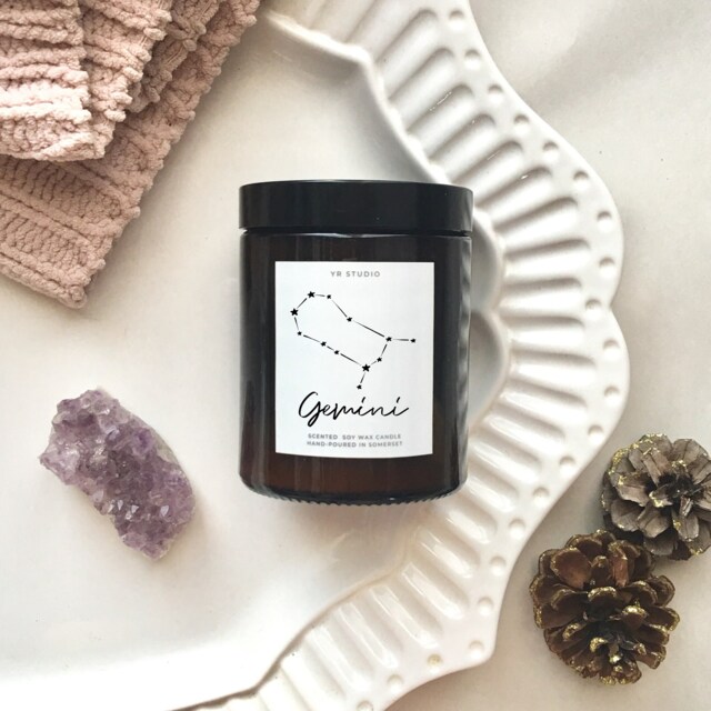 Gemini Gift, Candle May Birthday Zodiac, Witch Candle, Zodiac Constellation, 20Th, 21st, 30Th, 40Th, 50Th Birthday Gift - image 1