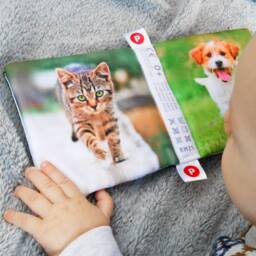 Soft Animals Cloth Book, Educational Baby Toy, Oeko-Tex Certified, Washable Pram Book - thumbnail 2