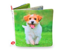 Soft Animals Cloth Book, Educational Baby Toy, Oeko-Tex Certified, Washable Pram Book