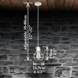 White Kitchen Island Pendant Light Dining Room Lighting Cage Kitchen Chandelier Industrial Chandelier Dine Light - thumbnail 4