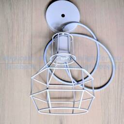 White Kitchen Island Pendant Light Dining Room Lighting Cage Kitchen Chandelier Industrial Chandelier Dine Light - thumbnail 2