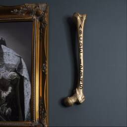 Engraved Custom Femur Bone - Gothic Wall Art Home Decor Handmade By Artisans The Blackened Teeth