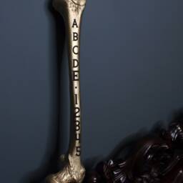 Engraved Custom Femur Bone - Gothic Wall Art Home Decor Handmade By Artisans The Blackened Teeth - thumbnail 2