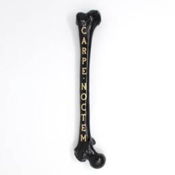 Engraved Custom Femur Bone - Gothic Wall Art Home Decor Handmade By Artisans The Blackened Teeth - thumbnail 3