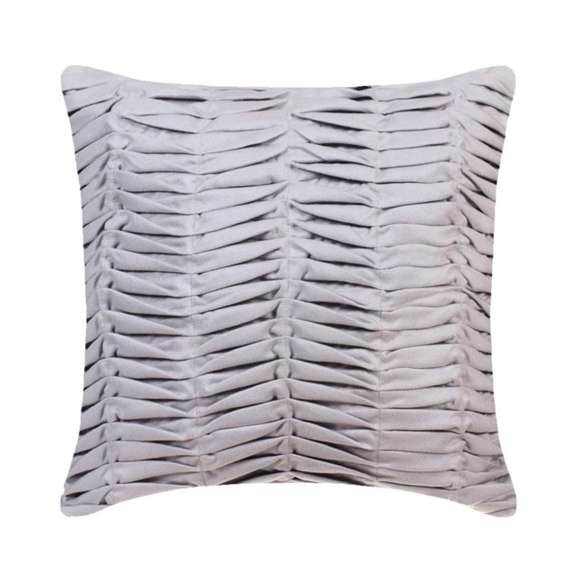 "Faux Suede Gray Toss Pillows 16""x16" - image 1