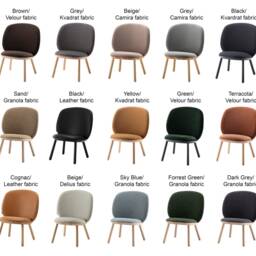 Gray Wool Fabric Low Chair Solid Ash Scandinavian Lounge Chair - thumbnail 4