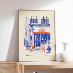 Vienna Caf?? Poster, European Streetfront Art Print - thumbnail 2