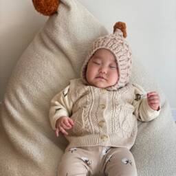 Handmade Boucle Beanbag Chair For Kids Soft Velvet Only Cover Included - thumbnail 3