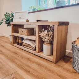 Ivara Storage Unit /Bookshelf/Toy Living Room Shoe Rustic Solid Wood Cottage Style - thumbnail 3