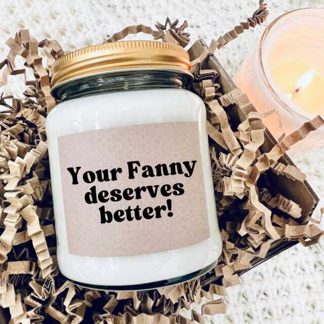 Cheeky Breakup Candle, Divorce Celebration, Newly Single, Funny Cheer Up Gift, Your Fanny Deserves Better - image 1