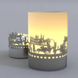 Chester Skyline Shadow Play Candle - Souvenir Gift - thumbnail 3