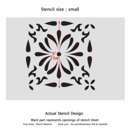 Wall Moroccan Reusable Tile Stencil T0062 For Diy Decor Furniture Floor Craft - thumbnail 3