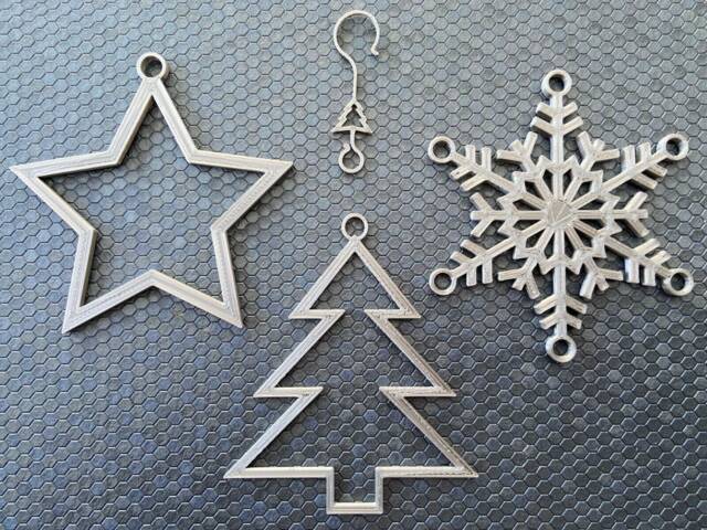 3X Mixed Ornaments For Christmas Tree Xmas Hangers Baubles Decorations - image 1