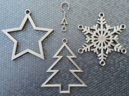 3X Mixed Ornaments For Christmas Tree Xmas Hangers Baubles Decorations - thumbnail 1