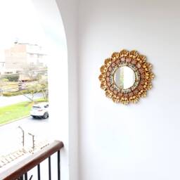 "Peruvian Mirrors ""Ivory Shell 40cm" - thumbnail 3