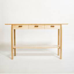 Narrow Console Table With Drawers - Elevated Entryway Organization/Hallway Decor Contemporary Art Luxury Furniture - thumbnail 3