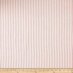 "Red Classic Ticking Chevron Cafe Curtains.(Set Of 2.red & White.choose Your Length - 15""-32"