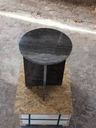 Handmade Brown Marble Side Table Italian Model End Table - thumbnail 1