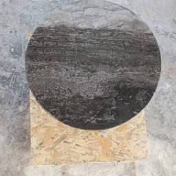Handmade Brown Marble Side Table Italian Model End Table - thumbnail 3