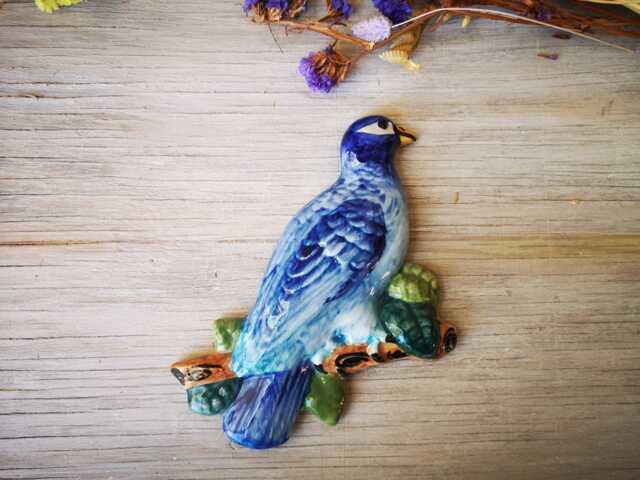 Portuguese Ceramic Dove Of Madeira/Figurine Majolica Pottery - image 1