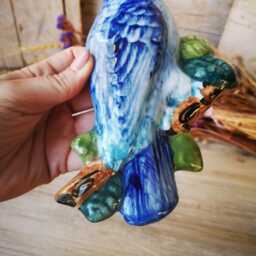Portuguese Ceramic Dove Of Madeira/Figurine Majolica Pottery - thumbnail 3