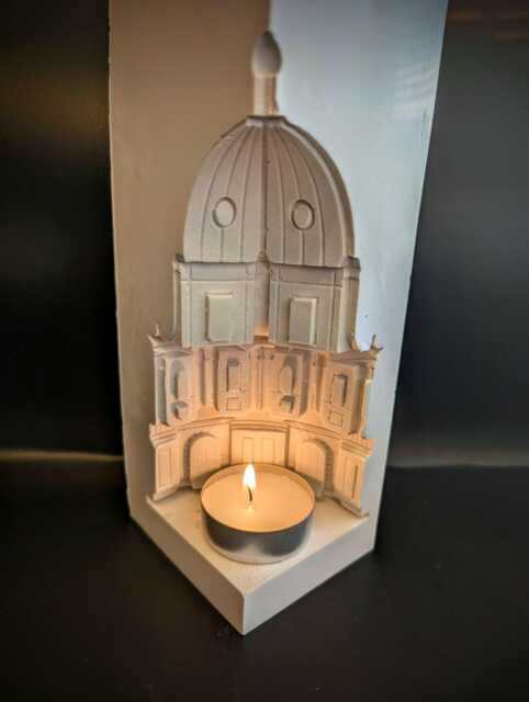 Architecture Candle Holder-T Light Sculpture-Fragrance Stand -Handmade T Light Holder-Architecual Building - image 1