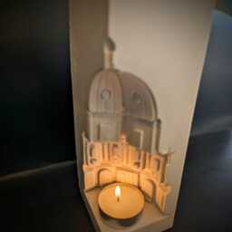 Architecture Candle Holder-T Light Sculpture-Fragrance Stand -Handmade T Light Holder-Architecual Building - thumbnail 3